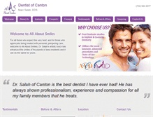 Tablet Screenshot of dentist-of-canton-mi.com